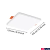 Kép 4/5 - Eglo 900968 Rapita álmennyezeti LED panel, fehér, 1550 lm, 3000K melegfehér, beépített LED, 11,5W, IP65, IP20