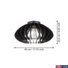 Kép 4/5 - Eglo 901001 Cossano 3 mennyezeti lámpa, fekete, E27 foglalattal, max. 1x40W, IP20