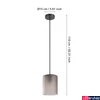 Kép 4/5 - Eglo 901162 Colomera függeszték, fekete, E27 foglalattal, max. 1x40W, IP20