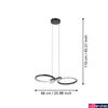 Kép 4/5 - Eglo 901267 Serpins függeszték, fekete, 2500 lm, 3000K melegfehér, beépített LED, 21W, IP20