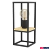 Kép 4/4 - Eglo 99797 Libertad asztali lámpa, fa részletekkel, fekete, E27 foglalattal, max. 1x40W, IP20