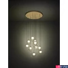 Kép 4/4 - Eglo 390345 Portocolom függeszték, arany, 3500 lm, 3000K melegfehér, beépített LED, 10x3W, IP20