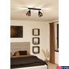 Kép 4/5 - Eglo 43716 Carlton 7 fali/mennyezeti lámpa, 2db spotfejjel, antik réz belső festéssel, fekete, E27 foglalattal, max. 2x40W, IP20
