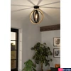 Kép 4/4 - Eglo 43736 Basildon mennyezeti lámpa, fa kerettel, fekete, E27 foglalattal, max. 1x40W, IP20