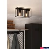 Kép 4/4 - Eglo 43772 Catterick mennyezeti lámpa, 2db foglalattal, rácsos, fekete, E27 foglalattal, max. 2x40W, IP20
