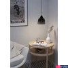 Kép 4/4 - Eglo 43821 Sedbergh 1 ágú függeszték, fekete-szürke-átlátszó átmenetes üvegbura, füst, E27 foglalattal, max. 1x40W, IP20