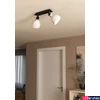 Kép 4/4 - Eglo 43828 Matlock fali/mennyezeti lámpa, 1db forgatható lámpafejjel, fekete lámpatesttel, szürke, E27 foglalattal, max. 2x40W, IP20