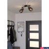 Kép 5/5 - Eglo 900662 Girona mennyezeti lámpa, fekete, E27 foglalattal, max. 2x40W, IP20