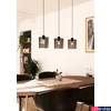 Kép 5/5 - Eglo 900738 Segovia mennyezeti lámpa, fekete, E27 foglalattal, max. 3x40W, IP20