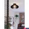 Kép 5/5 - Eglo 900999 Cossano 3 mennyezeti lámpa, fekete, E27 foglalattal, max. 1x40W, IP20