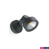 Kép 1/2 - FARO ALFA kültéri LED reflektor, szürke, 3000K melegfehér, beépített LED, 14W, 900 lm, IP65, 70025