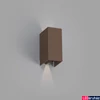 Kép 1/3 - FARO BLIND kültéri fali lámpa, barna, 3000K melegfehér, beépített LED, 6W, IP54, 70268