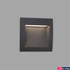 Kép 1/2 - FARO SEDNA-3 kültéri beépíthető lámpa, szürke, 3000K melegfehér, beépített LED, 3W, IP65, 70148