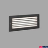 Kép 1/3 - FARO STRIPE kültéri beépíthető lámpa, szürke, 3000K melegfehér, beépített LED, 5W, IP54, 72095