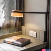 Kép 2/5 - FARO LOOP asztali lámpa, barna, 2700K melegfehér, beépített LED, 6W, IP20, 29568