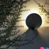 Kép 3/5 - FARO LOTUS kültéri fali lámpa, szürke, 3000K melegfehér, beépített LED, 18W, IP65, 71223