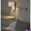 Kép 3/4 - FARO FOLD fali lámpa, olvasókarral, fehér, E27 foglalattal, IP20, 64304