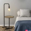 Kép 4/5 - FARO GUEST állólámpa, asztal funkcióval, fekete, E27 foglalattal, 01046