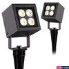 Kép 1/3 - LED spot reflektor IP65 PowerCube - kültéri leszúrható, antracit, 4x2W CREE LED, 480 lm, 3000K melegfehér, 35°