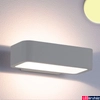 Kép 1/2 - Falra szerelhető indirekt LED lámpa ezüst szín – 1×6W CREE melegfehér LED