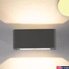 Kép 1/2 - 2 irányban világító LED fali lámpa antracit színben – 4×3W CREE melegfehér LED
