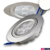 Kép 1/4 - Süllyesztett LED spotlámpa, ezüst, 15W, 850 lm, 4200K természetes fehér, 72°, fényerőszabályozható