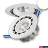 Kép 1/4 - Süllyesztett COB LED lámpatest, 15W, 1300lm, 4000K természetes fehér, 45°, IP20, CRI80, fehér, fényerőszabályozható