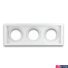 Kép 1/2 - AR111 HPW tripla  süllyesztett beépítőkeret, fehér, szögletes, 3 db. LED fényforráshoz