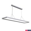 Kép 1/2 - Függesztett LED lámpatest irodai használatra, szögletes, 6000 lm, 58W, 4000K természetes fehér, alumínium