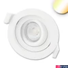 Kép 1/4 - Süllyesztett LED lámpatest, variálható mélység, Sunset Dimming 2000-2300-2700K változtatható fehér, 9W, 530lm, 45°, CRI88, IP40, fehér