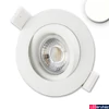 Kép 1/3 - Süllyesztett COB LED lámpatest, 15W, 1250lm, 4000K természetes fehér, 45°, IP40, CRI90, fehér, fényerőszabályozható