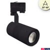 Kép 1/3 - 3 fázisú sínre szerelhető LED reflektor - fókuszálható, 35W, 3100lm, 20°-60°, fekete, 2700K meleg fehér, CRI>92