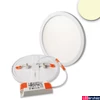 Kép 1/3 - Flex süllyesztett LED mélysugárzó, 15W, 1300lm, 3000K melegfehér, 120°, UGR<19, CRI80, IP52, 17,5cm átmérő, fehér
