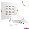 Kép 1/3 - LED mélysugárzó, prizma, szögletes, 19W, UGR<19, 2000lm, 4000K természetes fehér, CRI82, IP54, 90°, 19x19cm, fehér, fényerőszabályozható