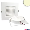 Kép 1/3 - LED mélysugárzó, prizma, szögletes, 25W, UGR<19, 2870lm, 3000K melegfehér, CRI86, IP54, 90°, 22,8x22,8cm, fehér, fényerőszabályozható