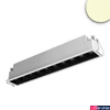 Kép 1/2 - Süllyesztett Slim LED lámpatest, fehér/fekete, 11W, 650lm, 3000K  melegfehér, 28cm, IP20, CRI90, 30°, fényerőszabályozható