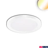 Kép 1/4 - Slim Flex LED mélysugárzó, 6W, 510lm, ColorSwitch 3000-3500-4000K változtatható fehér, 120°, CRI80, IP44, 13,9cm átmérő, fehér