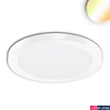 Kép 1/4 - Slim Flex LED mélysugárzó, 18W, 1530lm, ColorSwitch 3000-3500-4000K változtatható fehér, 120°, CRI80, IP44, 22cm átmérő, fehér