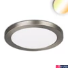Kép 1/4 - Slim Flex LED mélysugárzó, 18W, 1530lm, ColorSwitch 3000-3500-4000K változtatható fehér, 120°, CRI80, IP44, 22cm átmérő, nikkel