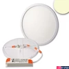 Kép 1/3 - Flex süllyesztett LED mélysugárzó, 23W, 1600lm, 3000K melegfehér, 120°, UGR<19, CRI90, IP52, 23cm átmérő, fehér, fényerőszabályozható