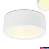 Kép 1/4 - Kör alakú mennyezetre szerelhető LED lámpa, fehér, 12W, 600lm, 2700K melegfehér, CRI80, 120°, IP20, 14,6cm ámérő, fényerőszabályozható