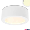 Kép 1/4 - Kör alakú mennyezetre szerelhető LED lámpa, fehér, 18W, 950lm, 2700K melegfehér, CRI80, 120°, IP20, 17,3cm ámérő, fényerőszabályozható