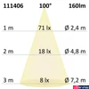 Kép 3/3 - AmpSystem süllyeszthető bútorvílágító LED spot, 3W, 160 lm, 3000K meleg fehér, 12V