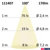 Kép 3/3 - AmpSystem süllyeszthető bútorvílágító LED spot, 3W, 170 lm, 6000K hideg fehér, 12V