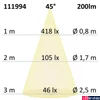 Kép 3/3 - Beépíthető billenthető LED spotlámpa, kör, alumínium – 3W CREE melegfehér LED, IP20