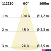 Kép 3/3 - Talajba süllyesztett LED spotlámpa, kör, rozsdamentes acél, átmérő: 45 mm – 2W CREE melegfehér LED