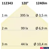 Kép 3/4 - WhiteSwitch mennyezeti/fali LED lámpa, 1240 lm, 18W, változtatható színhőmérséklet (2700K/3000K/4000K), fehér