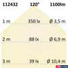 Kép 4/4 - LED mélysugárzó 18W LUNA, 4000K természetes fehér, 1100 lm (indirekt fény)