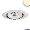 Kép 3/4 - Süllyesztett COB LED lámpatest, 15W, 1300lm, 2800K melegfehér, 45°, IP20, CRI80, fehér, fényerőszabályozható