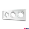 Kép 2/2 - AR111 HPW tripla  süllyesztett beépítőkeret, fehér, szögletes, 3 db. LED fényforráshoz